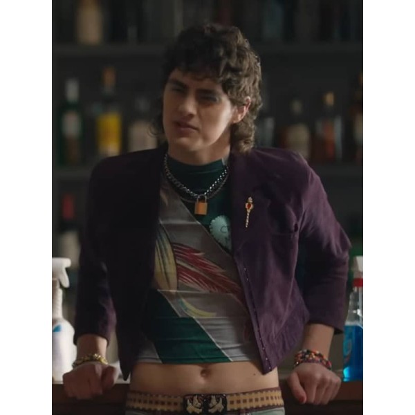 Queer As Folk 2022 Mingus Purple Leather Jacket Queer As Folk 2022 Mingus Purple Leather Jacket