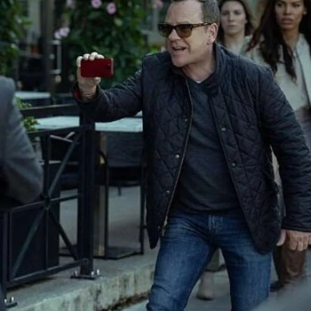 Rabbit Hole 2023 Kiefer Sutherland Quilted Jacket