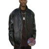 DMX Alligator Black Leather Jacket DMX Alligator Black Leather Jacket