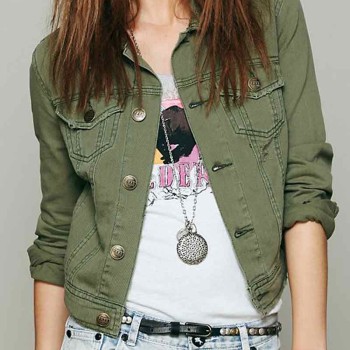 Nicole Gale Anderson Ravenswood Green Jacket