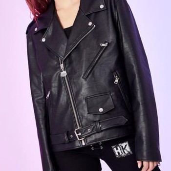 Hello Kitty Dolls Kill Rebel Girl Biker Leather Jacket