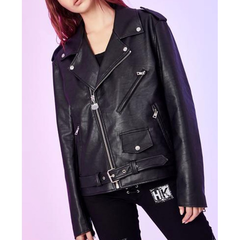 Hello Kitty Dolls Kill Rebel Girl Biker Leather Jacket Hello Kitty Dolls Kill Rebel Girl Biker Leather Jacket