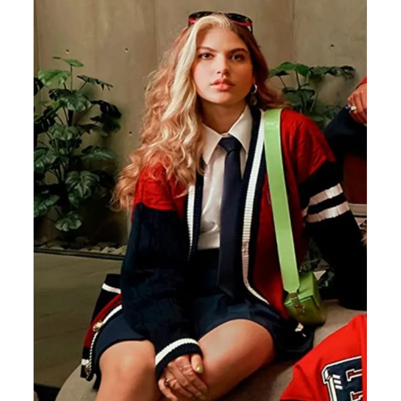 Rebelde 2022 Giovanna Grigio Sweater Jacket Rebelde 2022 Giovanna Grigio Sweater Jacket