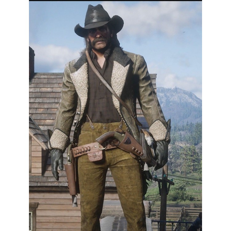 Cougar Cutaway RDR2 Shearling Coat Cougar Cutaway RDR2 Shearling Coat