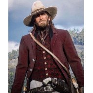 Red Dead Redemption 2 Arthur Maroon Blazer Style Coat