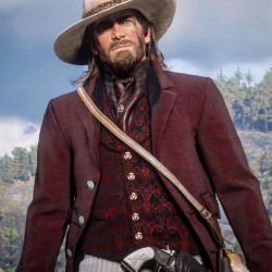 Red Dead Redemption 2 Arthur Maroon Blazer Style Coat