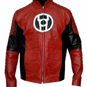 Red Lantern Motorcycle Leather Jacket