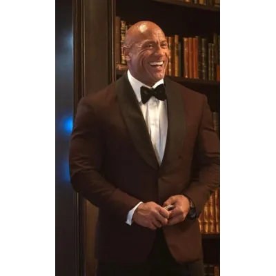 Red Notice Dwayne Johnson Maroon Blazer Red Notice Dwayne Johnson Maroon Blazer