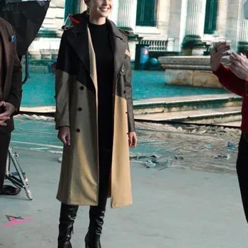 Red Notice Gal Gadot Trench Coat