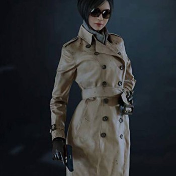 Resident Evil 2 Game Ada Wong Leather Coat