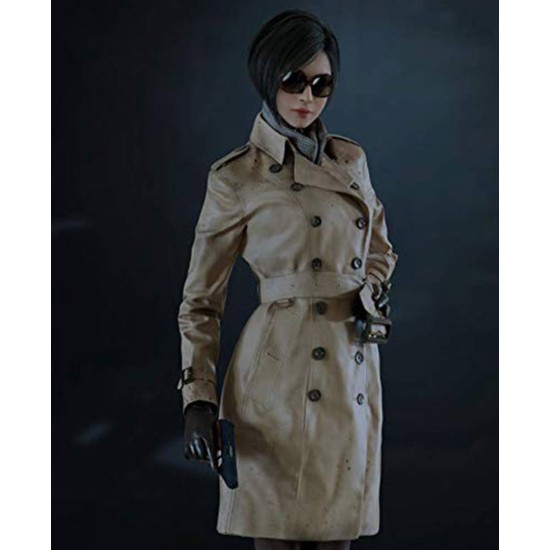 Resident Evil 2 Game Ada Wong Leather Coat