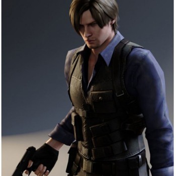 Resident Evil 6 Video Game Leon Kennedy Leather Vest