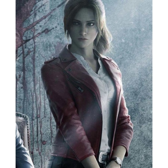 Claire Redfield Resident Evil Infinite Darkness Biker Leather Jacket