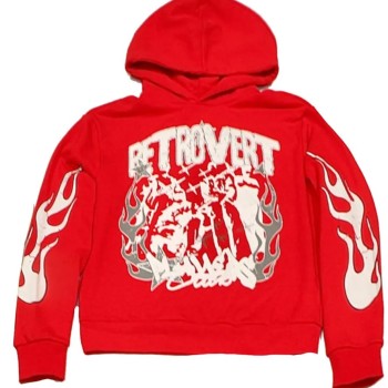 Retrovert Flame Red Hoodie