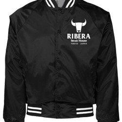 Ribera Wrestling Black Satin Jacket