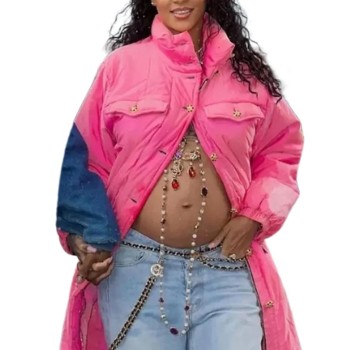 Rihanna Pink Coat