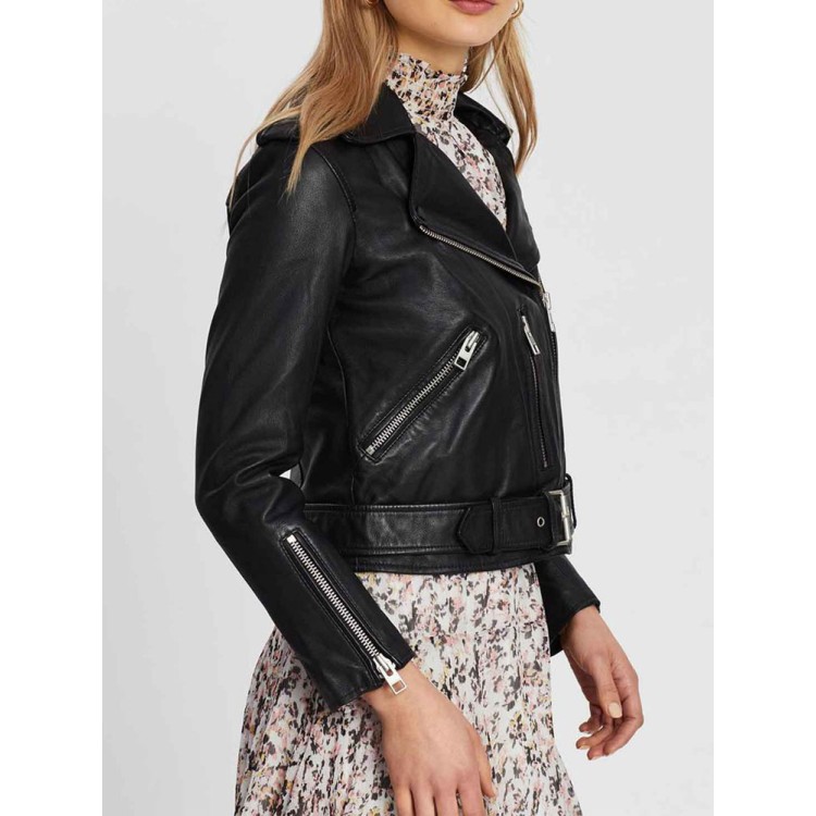 Riverdale S05 Lili Reinhart Belted Leather Jacket Riverdale S05 Lili Reinhart Belted Leather Jacket