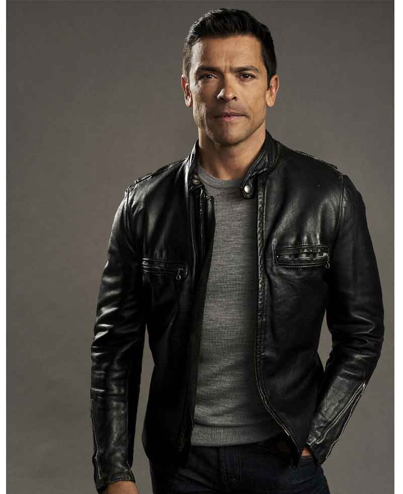 Mark Consuelos Riverdale S02 Hiram Lodge Leather Jacket