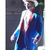 Rocketman Taron Egerton Blue Tuxedo