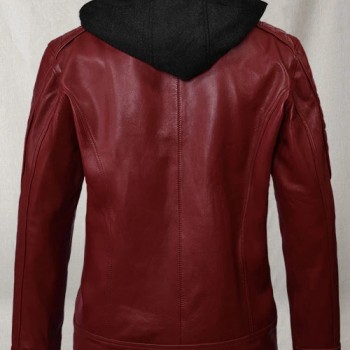 Rodeo Leather Hooded Jacket