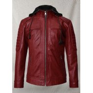 Rodeo Leather Hooded Jacket
