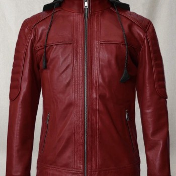 Rodeo Leather Hooded Jacket