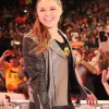 Biker Style Ronda Rousey Black and Grey Jacket Biker Style Ronda Rousey Black and Grey Jacket