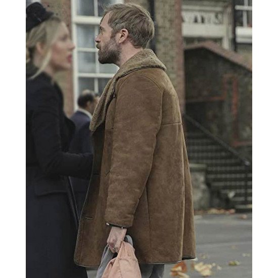 The Duchess Rory Keenan Shearling Suede Leather Coat