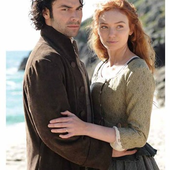 Ross Poldark Brown Suede Leather Coat