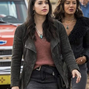 Roswell Jeanine Mason Black Suede Jacket