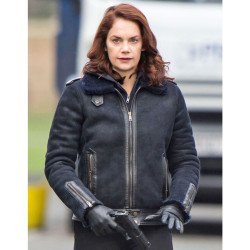 Ruth Wilson Luther Suede Black Jacket