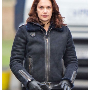 Ruth Wilson Luther Suede Black Jacket