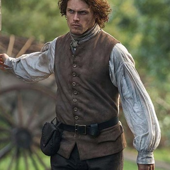 Sam Heughan Outlander Brown Vest