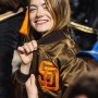 San Diego Padres Emma Stone Brown Jacket