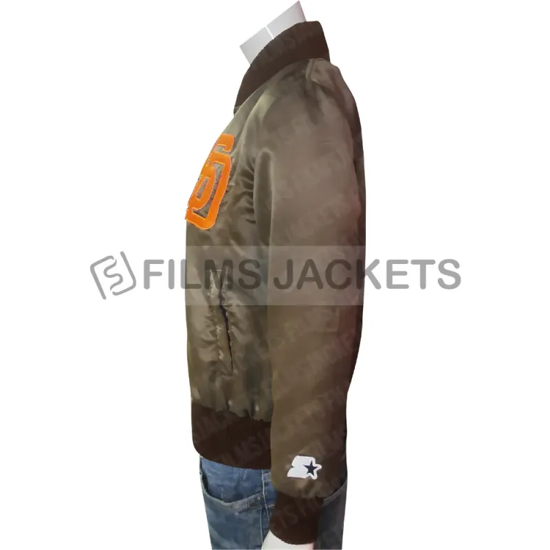 San Diego Padres Emma Stone Brown Jacket San Diego Padres Emma Stone Brown Jacket