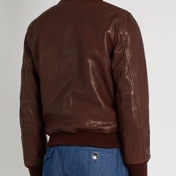 Women's San Diego Brown Bomber Leather Jacket