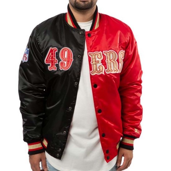 San Francisco 49ers Red and Black Jacket