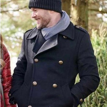 Aaron Ashmore Santa's Squad Black Peacoat