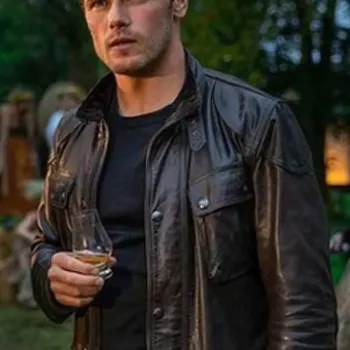 SAS Red Notice Tom Buckingham Black Leather Jacket