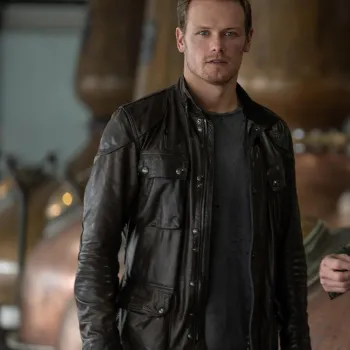 SAS Red Notice Tom Buckingham Black Leather Jacket