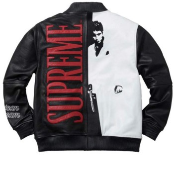 Scarface Tony Montana Bomber Leather Jacket