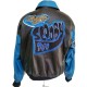 Bomber Scooby Doo Black and Blue Leather Jacket