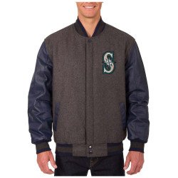 Seattle Mariners Charcoal Varsity Jacket