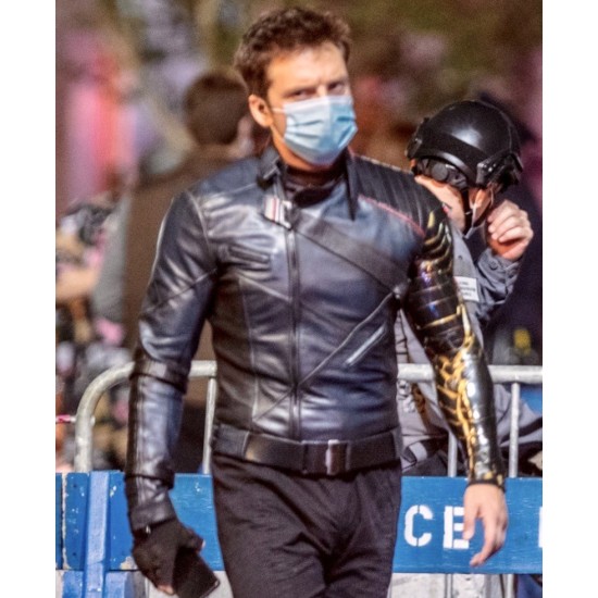 Sebastian Stan Falcon & The Winter Soldier Blue Jacket
