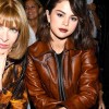 Street Wear Selena Gomez Brown Leather Jacket