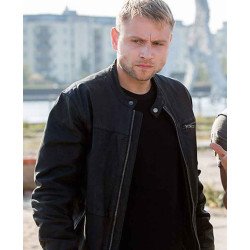Sense8 Max Riemelt Black Leather Jacket