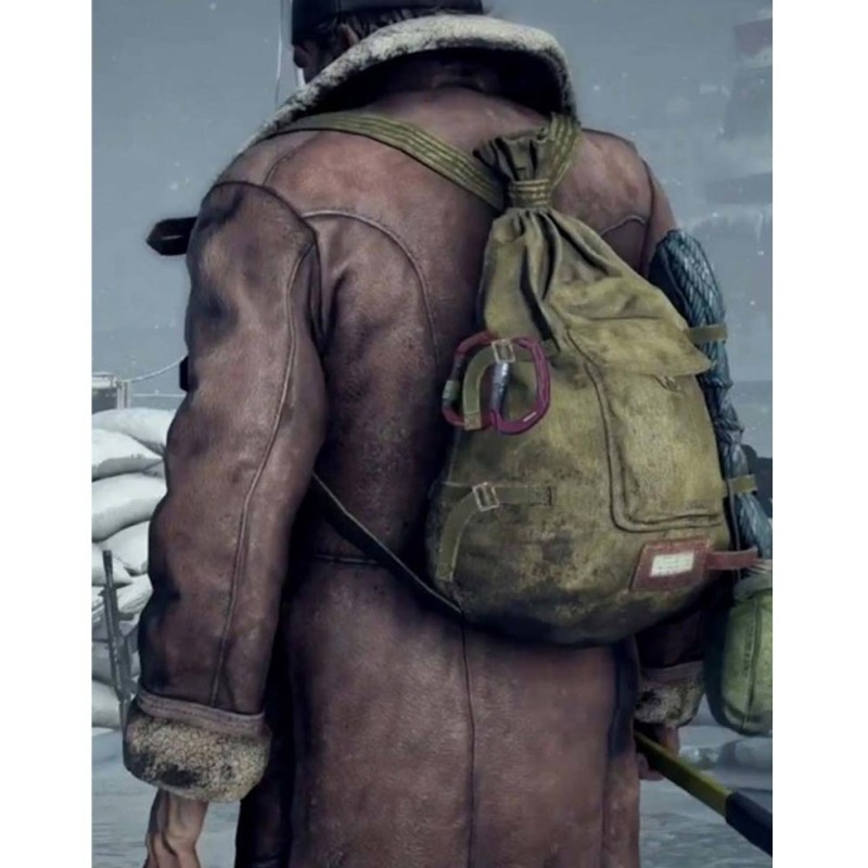 Sergey Popov World War Z Leather Coat Sergey Popov World War Z Leather Coat