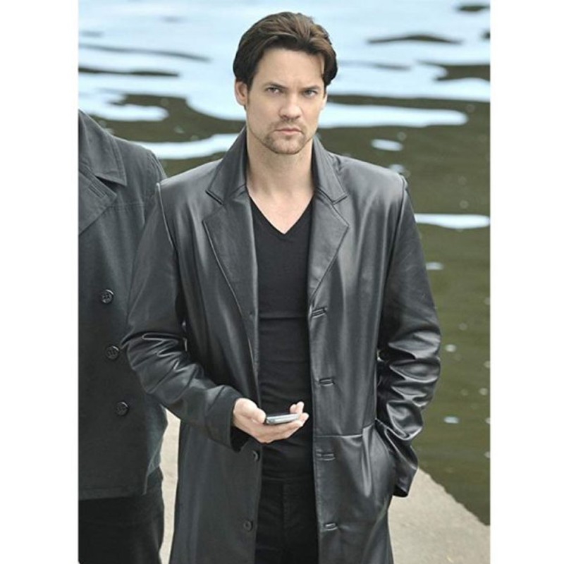 Shane West Nikita Black Leather Coat Shane West Nikita Black Leather Coat