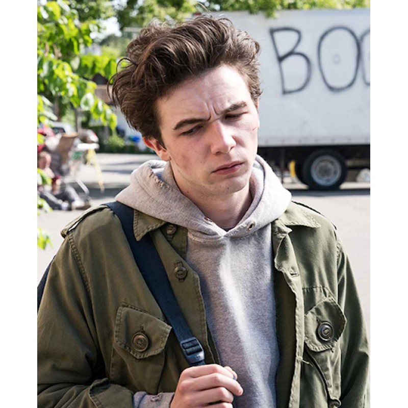 Wayne Shark Green Cotton Jacket Wayne Shark Green Cotton Jacket