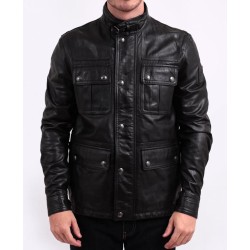 Tom Ryan Shattered Pierce Brosnan Leather Jacket